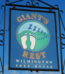 Sign for the Giant's Rest pub